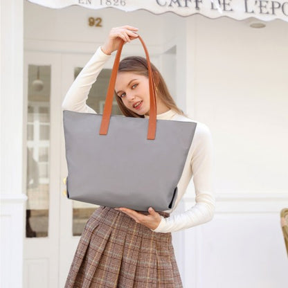 LH2240 - Miss Lulu Casual Waterproof Shopping Tote Bag - Black