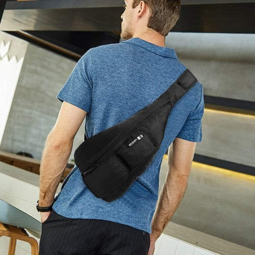 LB1934 - Miss Lulu Casual Single Strap Sling Backpack - Black