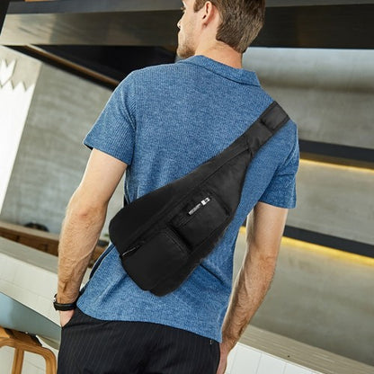 LB1934 - Miss Lulu Casual Single Strap Sling Backpack - Black