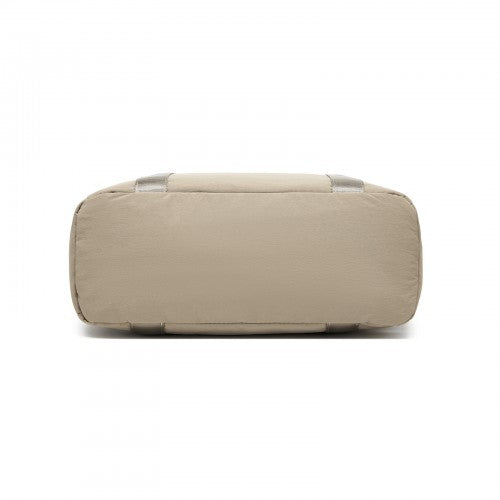 TVK2515 - Kono Comfortable and Easy-Carry Large-Capacity Travel Tote with Laptop Sleeve, Trolley Sleeve and Crossbody Strap - Khaki