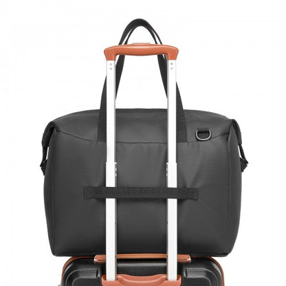 TVK2522 - Kono 40×30×20cm Cabin Approved Travel Bag - Versatile Carry-On Shoulder Bag for Travel, Gym, Business & Daily Use - Black