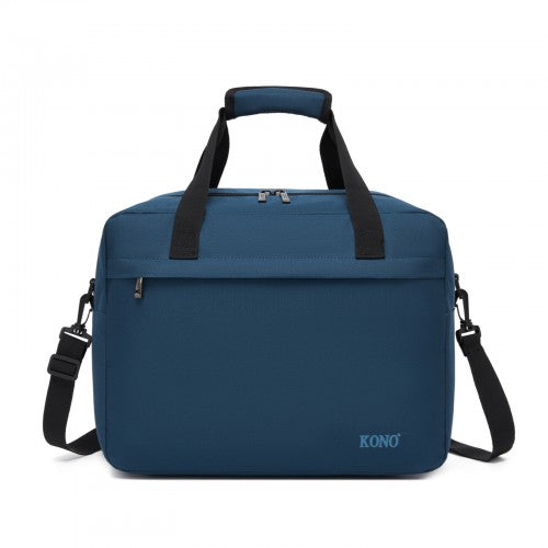 TVK2560 - Kono 40×30×20 cm Large-Capacity Travel Bag–Airline-Approved Underseat Cabin Bag,Perfect for Fitness,Travel,and Weekend Getaways - Navy