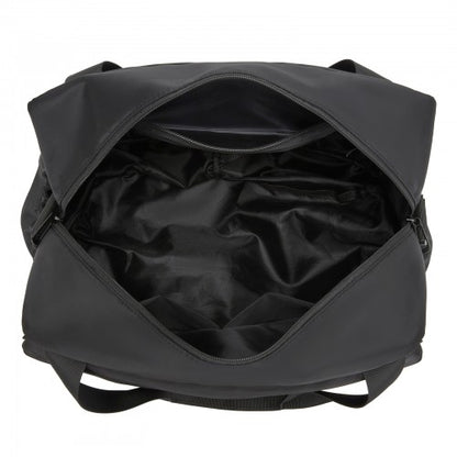 TVK2613 - Kono Expandable Cabin Travel Bag 40×30×20cm - Large Capacity, Water-Resistant, Multi-Compartment Weekend & Carry-On Tote - Black