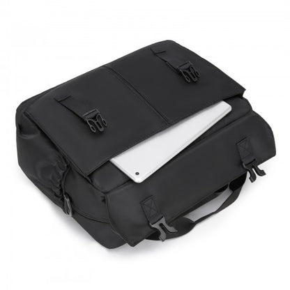 TVK2613 - Kono Expandable Cabin Travel Bag 40×30×20cm - Large Capacity, Water-Resistant, Multi-Compartment Weekend & Carry-On Tote - Black
